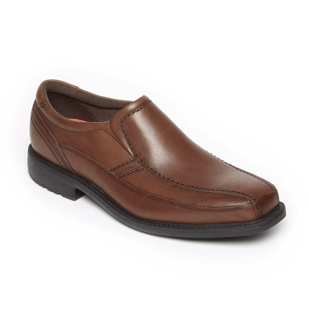 Rockport Singapore Mens Slip-On - Style Leader 2 Bike Toe Brown - SD7190435